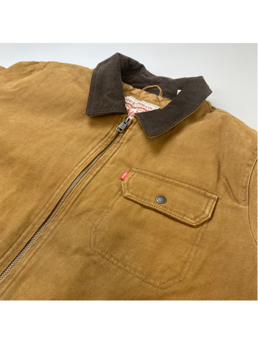 Levi's Jacket Mens XL Brown Canvas Workwear Gorpcore Chore Barn Utility Western